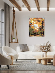 Raqamlar bo&#039;yicha rasm &quot;Oltin kuz&quot;