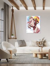 Raqamlar bo'yicha rasm "Yakka shoxda Deadpool"