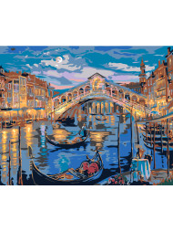 Raqamlar bo&#039;yicha rasm &quot;Qirg&#039;oq bo&#039;yidagi kecha&quot;