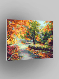 Картина по номерам &amp;quot;Осень в аллее&amp;quot;