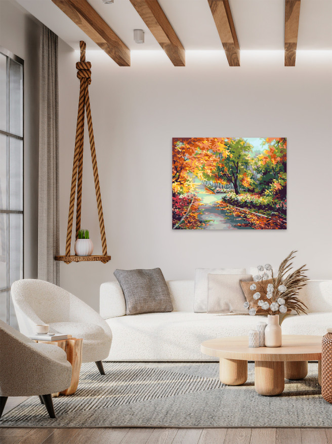 Raqamlar bo&amp;#039;yicha rasm &amp;quot;Xiyobonda kuz&amp;quot;