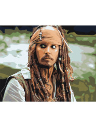 Raqamlar bo'yicha rasm "Jack Sparrow"