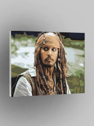 Raqamlar bo'yicha rasm "Jack Sparrow"