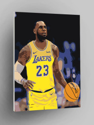 Картина по номерам &amp;quot;Баскетболист Джеймс Леброн&amp;quot;