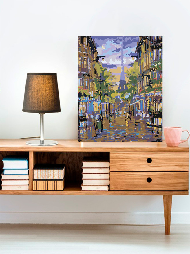 Raqamlar bo&amp;#039;yicha rasm &amp;quot;Parijdagi ko&amp;#039;cha&amp;quot;