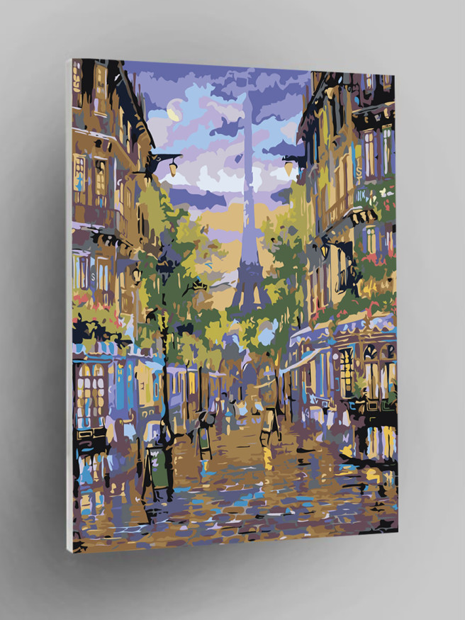 Raqamlar bo&amp;#039;yicha rasm &amp;quot;Parijdagi ko&amp;#039;cha&amp;quot;