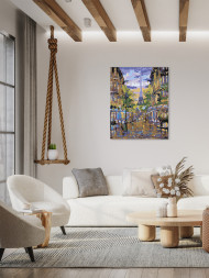 Raqamlar bo&#039;yicha rasm &quot;Parijdagi ko&#039;cha&quot;