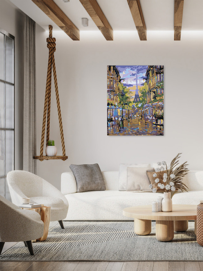 Raqamlar bo&amp;#039;yicha rasm &amp;quot;Parijdagi ko&amp;#039;cha&amp;quot;