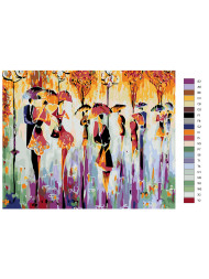 Картина по номерам &amp;quot;Влюблённые пары&amp;quot;