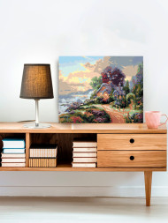 Raqamlar bo&#039;yicha rasm &quot;O&#039;rmondagi uy&quot;