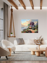 Raqamlar bo&#039;yicha rasm &quot;O&#039;rmondagi uy&quot;