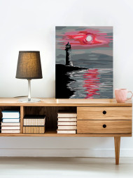 Raqamlar bo'yicha rasm "Qizil oy"