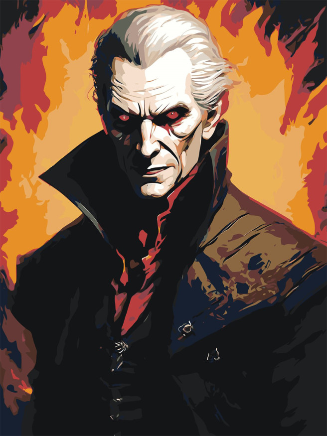 Raqamlar bo&amp;#039;yicha rasm &amp;quot;Qonxo&amp;#039;r vampir&amp;quot;