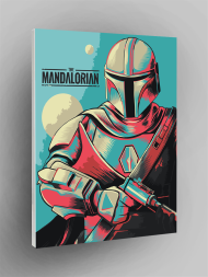 Fluorescent raqamlar bo&#039;yicha rasm &quot;Mandaloriyalik&quot;