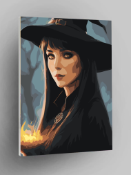 Raqamlar bo'yicha rasm "Yosh jodugar"