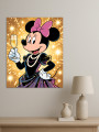 Постер на холсте &amp;quot;Минни Маус с бокалом шампанского&amp;quot;