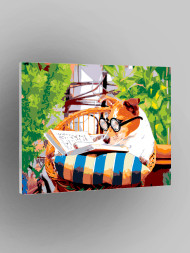 Raqamlar bo&#039;yicha rasm &quot;Kitobi bor kuchuk&quot;