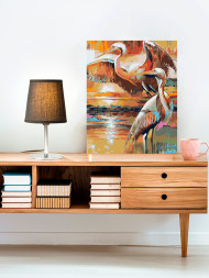 Raqamlar bo&#039;yicha rasm &quot;Laylaklar ko&#039;chishi&quot;