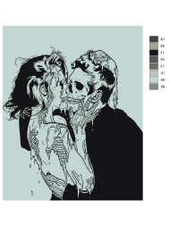 Raqamlar bo'yicha rasm "O'limdan keyin sevgi"