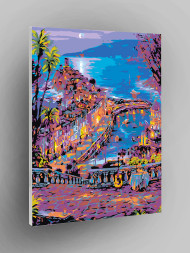 Картина по номерам &amp;quot;Город на причале&amp;quot;