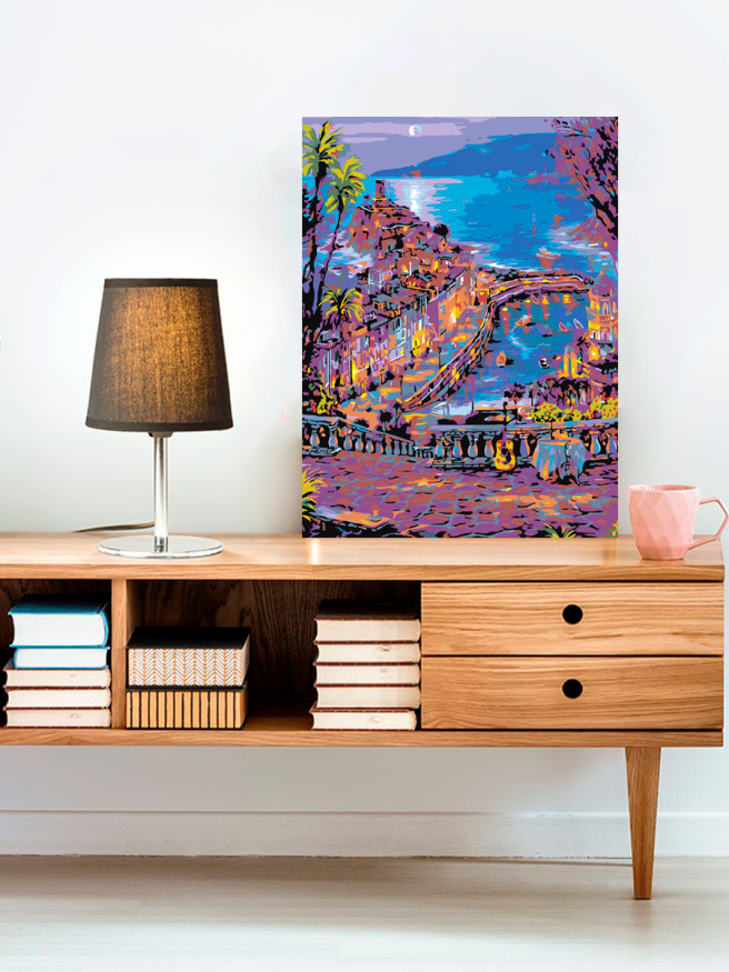 Картина по номерам &amp;quot;Город на причале&amp;quot;