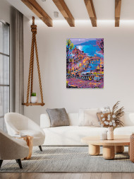 Картина по номерам &amp;quot;Город на причале&amp;quot;