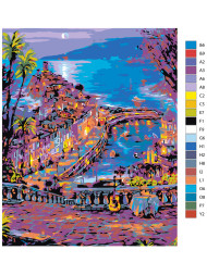 Картина по номерам &amp;quot;Город на причале&amp;quot;