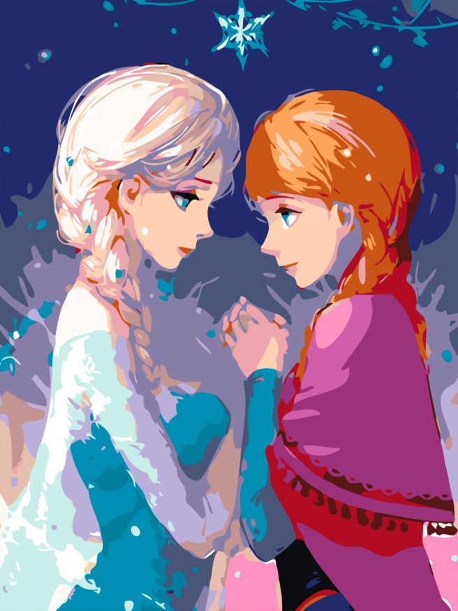 Raqamlar bo&amp;#039;yicha rasm &amp;quot;Muz yurak&amp;quot;