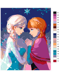 Raqamlar bo&#039;yicha rasm &quot;Muz yurak&quot;