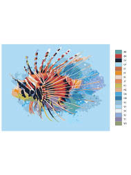 Raqamlar bo'yicha rasm "G'ayrioddiy baliq"