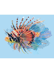 Raqamlar bo'yicha rasm "G'ayrioddiy baliq"