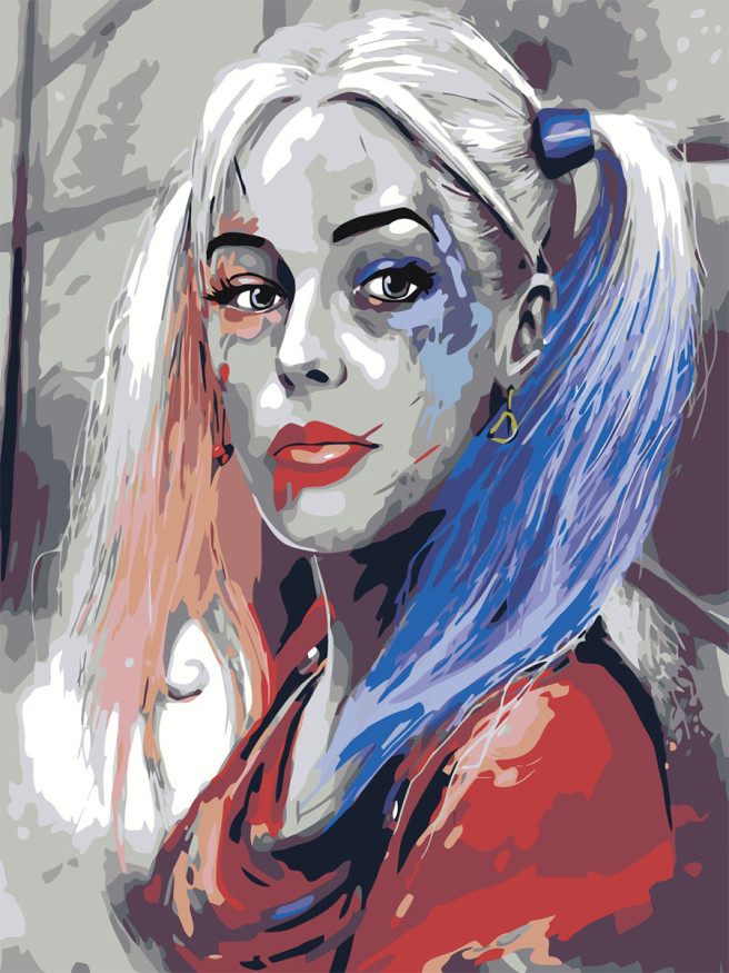 Raqamlar bo&amp;#039;yicha rasm &amp;quot;Harley Quinn&amp;quot;