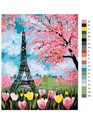 Картина по номерам &amp;quot;Весна в Париже&amp;quot;