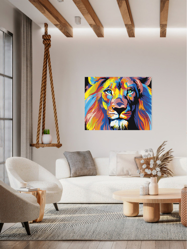 Raqamlar bo&amp;#039;yicha rasm &amp;quot;Rangli sher&amp;quot;