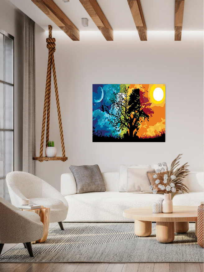 Raqamlar bo&amp;#039;yicha rasm &amp;quot;Peshin va yarim tun&amp;quot;