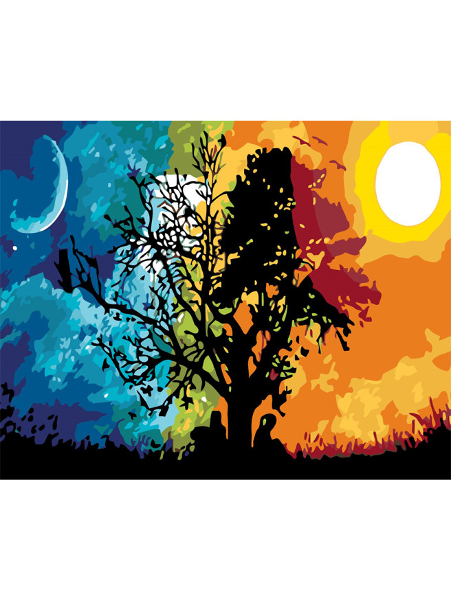 Raqamlar bo&amp;#039;yicha rasm &amp;quot;Peshin va yarim tun&amp;quot;