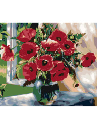 Raqamlar bo&#039;yicha rasm &quot;Vazadagi lolalar&quot;