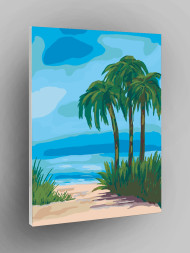 Картина по номерам &amp;quot;Пляж&amp;quot;
