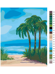 Картина по номерам &amp;quot;Пляж&amp;quot;