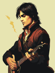 Картина по номерам "Молодой музыкант"