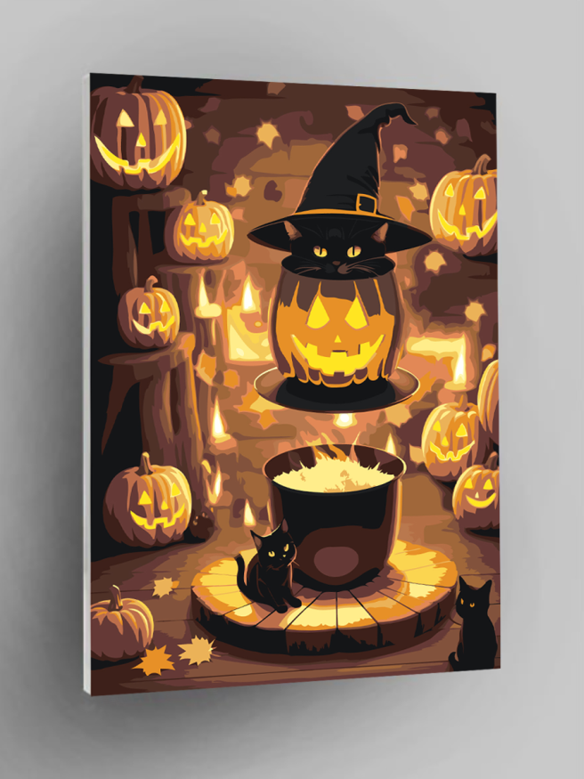 Raqamlar bo&amp;#039;yicha rasm &amp;quot;Qovoqlar va mushukchalar&amp;quot;