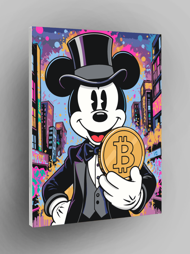 Raqamlar bo‘yicha rasm &amp;quot;Bitkoin bilan Mikki&amp;quot;