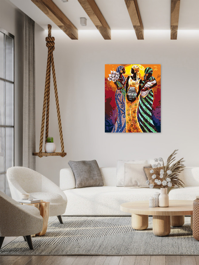 Raqamlar bo&amp;#039;yicha rasm &amp;quot;Afrikalik ayollar&amp;quot;