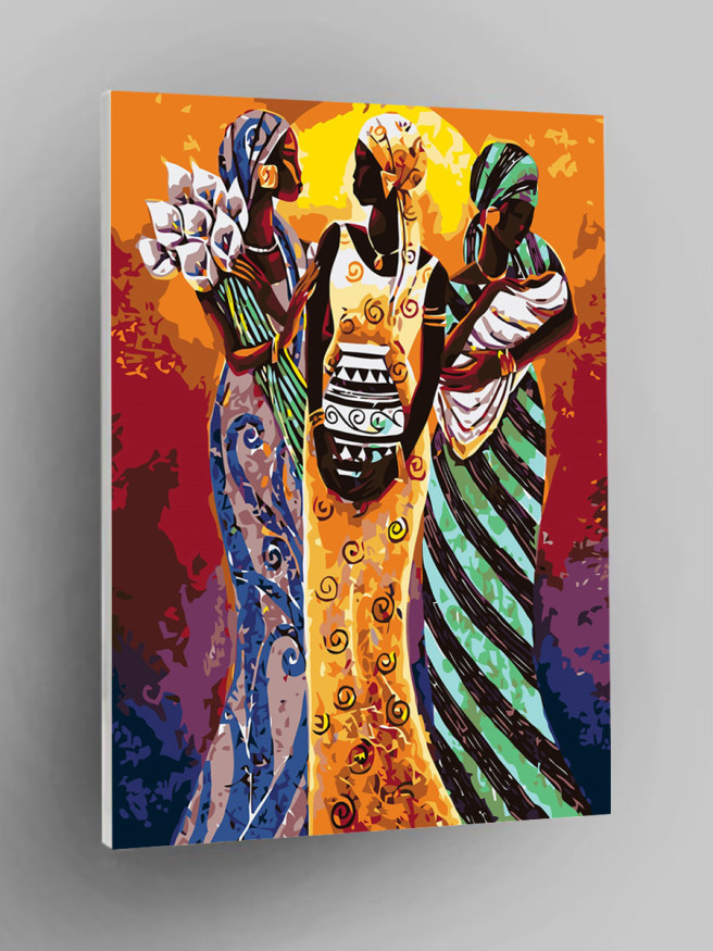 Raqamlar bo&amp;#039;yicha rasm &amp;quot;Afrikalik ayollar&amp;quot;