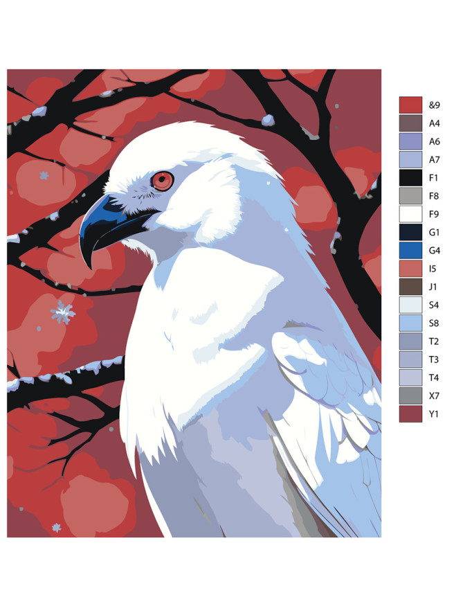 Raqamlar bo&amp;#039;yicha rasm &amp;quot;Oq burgut&amp;quot;