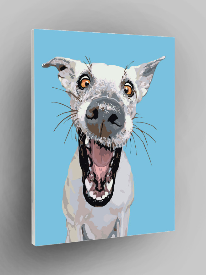 Картина по номерам &amp;quot;Весёлая собачка&amp;quot;