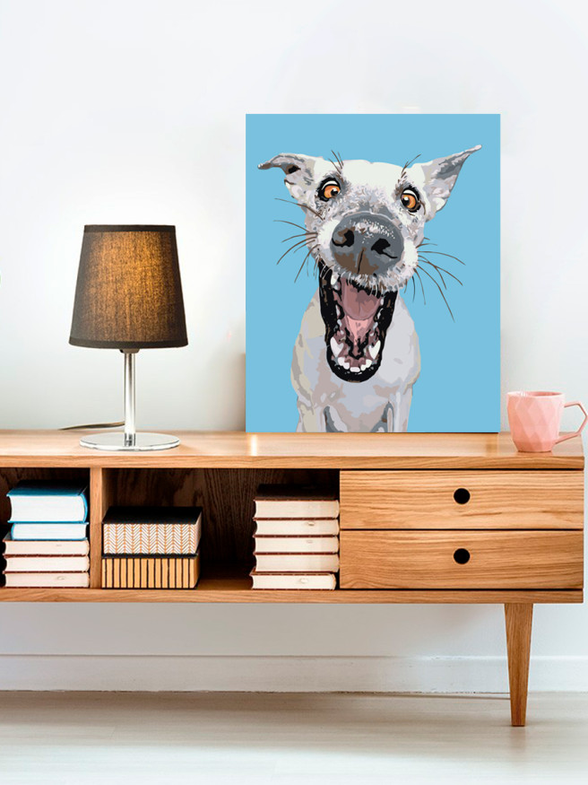 Картина по номерам &amp;quot;Весёлая собачка&amp;quot;