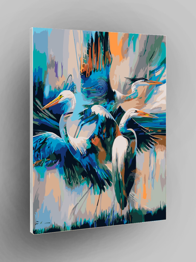 Картина по номерам &amp;quot;Семья аистов&amp;quot;