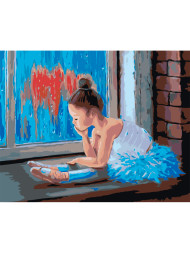 Картина по номерам &amp;quot;Девочка-Балерина&amp;quot;