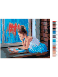 Картина по номерам &amp;quot;Девочка-Балерина&amp;quot;